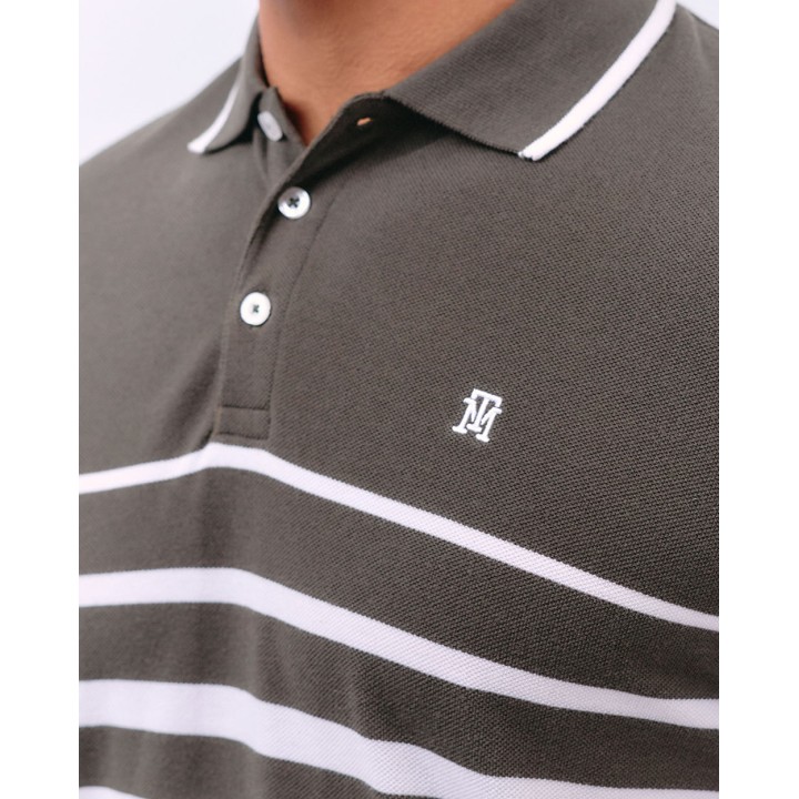 Polo Cuello Camisa Hombre Saylor Verde Forestal