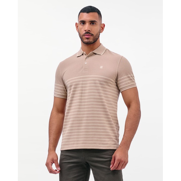 Polo Cuello Camisa Hombre Saylor Beige Sand