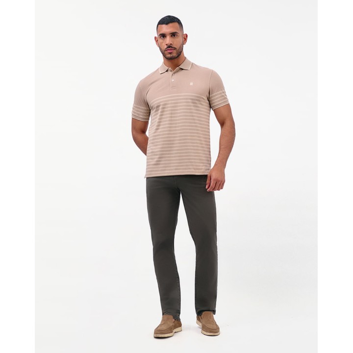 Polo Cuello Camisa Hombre Saylor Beige Sand