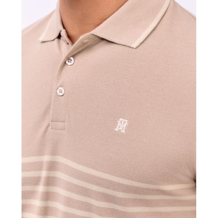 Polo Cuello Camisa Hombre Saylor Beige Sand