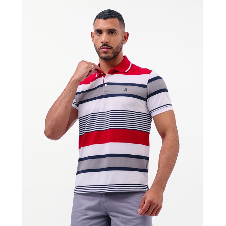 Polo Cuello Camisa Hombre Saylor Rojo Flama