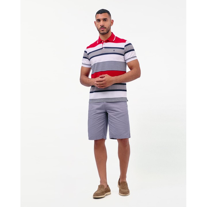 Polo Cuello Camisa Hombre Saylor Rojo Flama