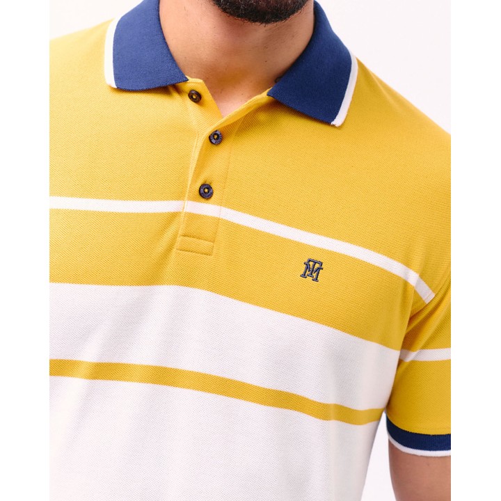 Polo Cuello Camisa Hombre Saylor Mostaza Golden
