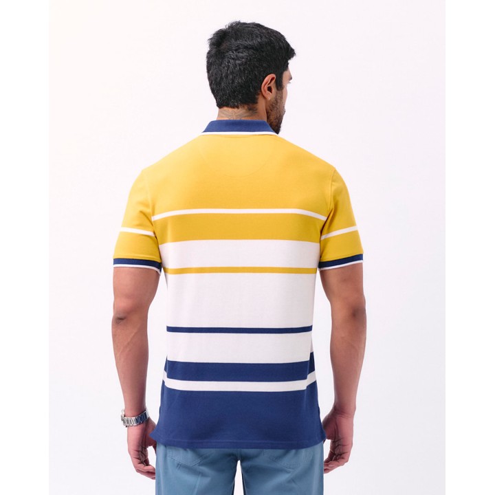 Polo Cuello Camisa Hombre Saylor Mostaza Golden