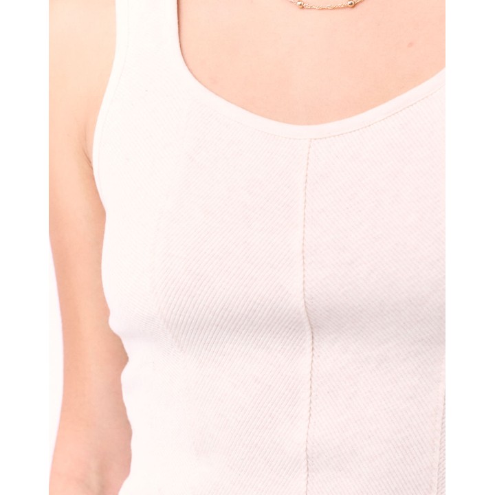 Top Mujer Belinda Beige Melange
