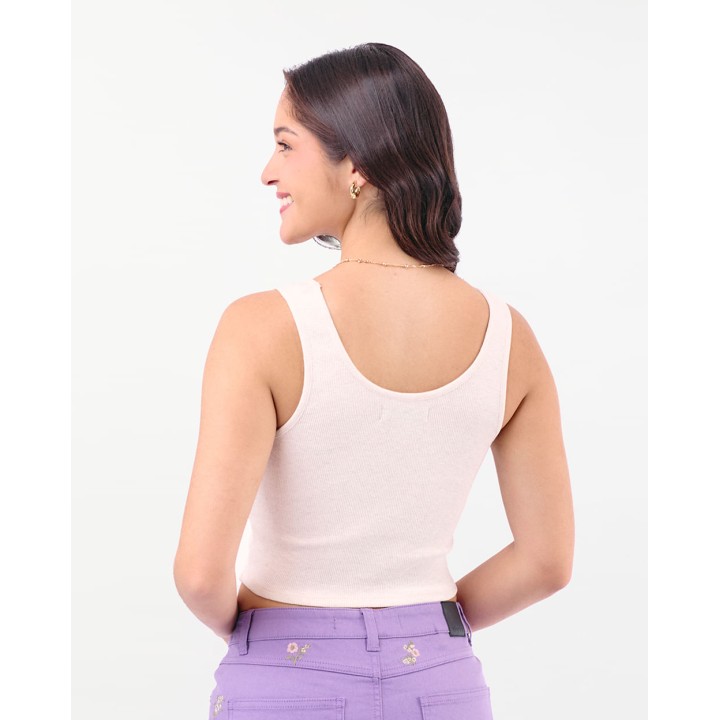 Top Mujer Belinda Beige Melange