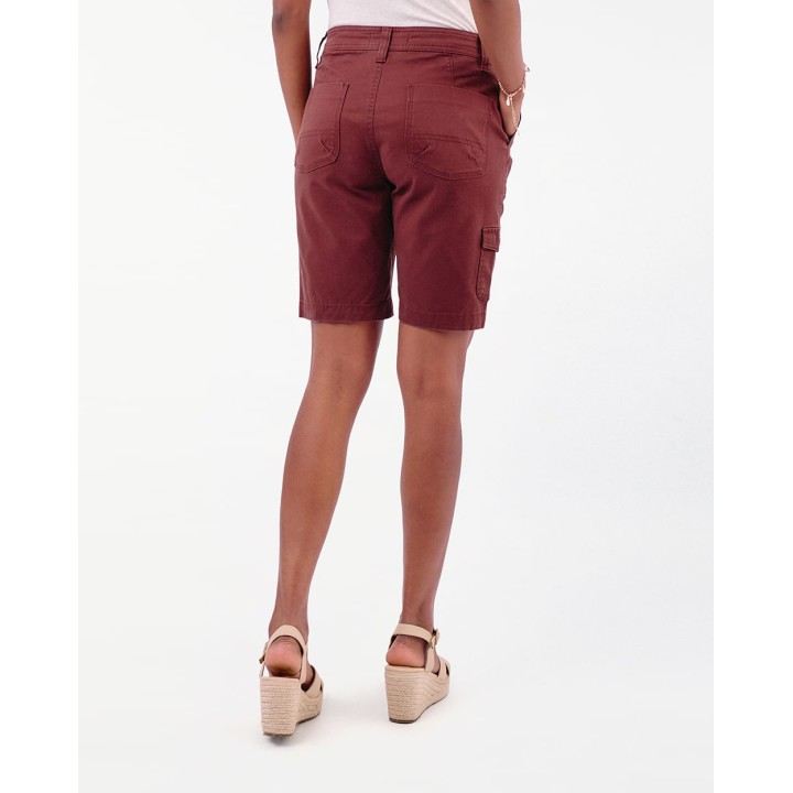 Bermuda Mujer Margaret Solid Marron Chocolate