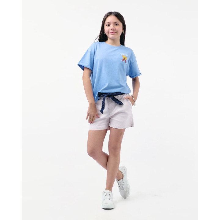 Short Jovencita Eva Lila Claro