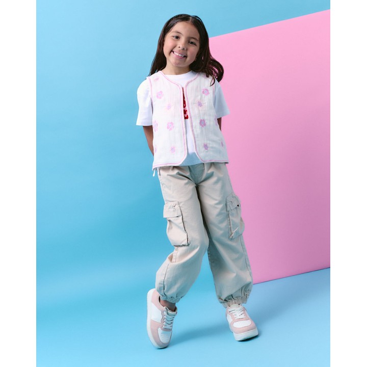 Chaleco Niña Nelsi Blanco
