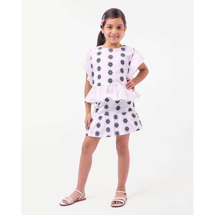 Blusa Niña Alondra Blanco