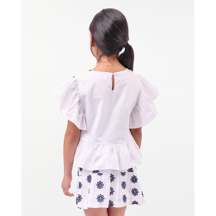 Blusa Niña Alondra Blanco
