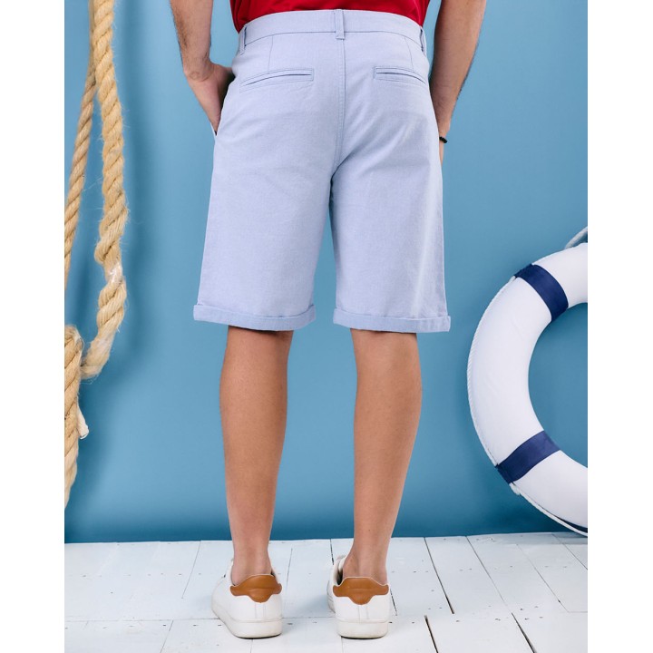 Bermuda Hombre Cedrik Celeste Agua