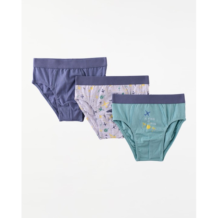 Trusa Pack x 3 Niño Leao Azul Dutty