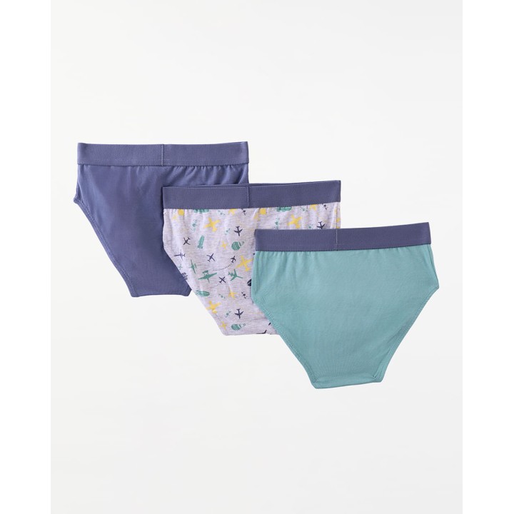 Trusa Pack x 3 Niño Leao Azul Dutty