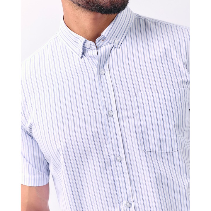 Camisa Hombre Ruben Azulino Brillante