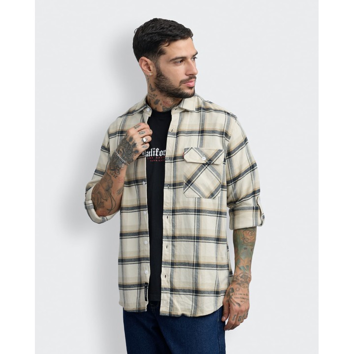 Camisa Hombre Thomas Beige Arena