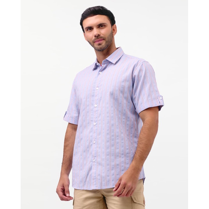 Camisa Hombre Eros Celeste Agua