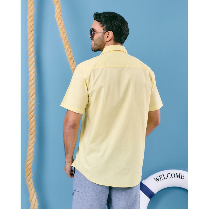 Camisa Hombre Eider Amarillo Pastel
