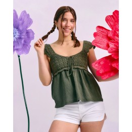 Top Mujer Lory Verde Olivo