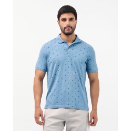 Polo Cuello Camisa Hombre Enzo Azul Campana