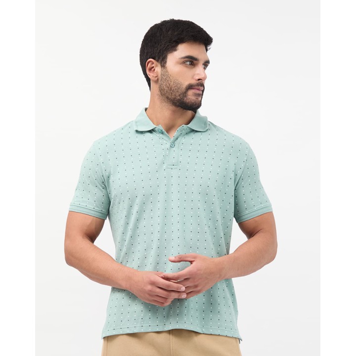 Polo Cuello Camisa Hombre Enzo Verde Wave