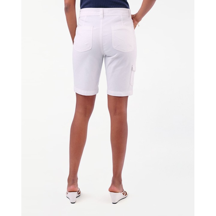 Bermuda Mujer Margaret Solid Blanco Optico