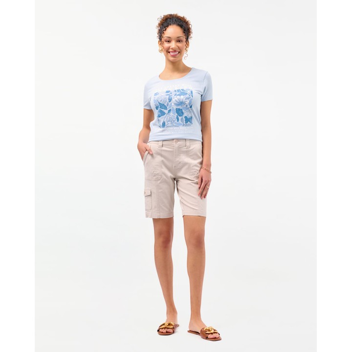 Bermuda Mujer Margaret Solid Beige Arena