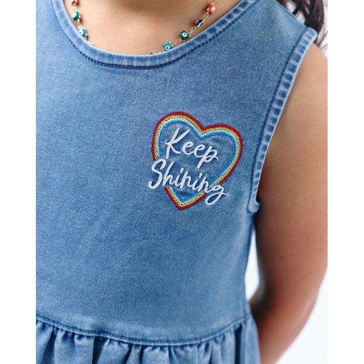 Vestido Niña Magie Light Wash