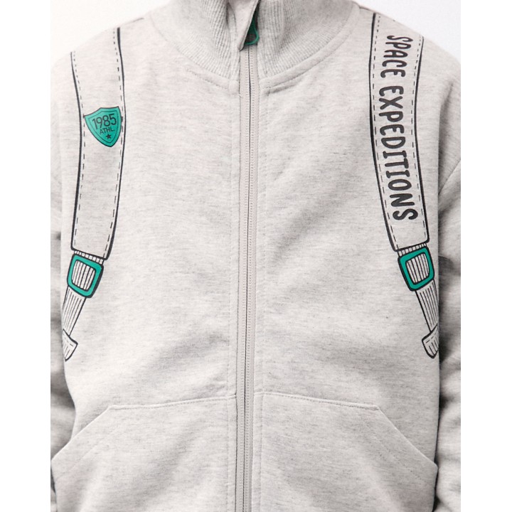 Polera Niño Fergus Gris Melange