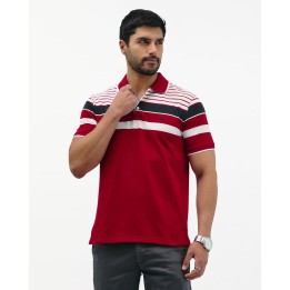 Polo Cuello Camisa Hombre Saylor Rojo Flama
