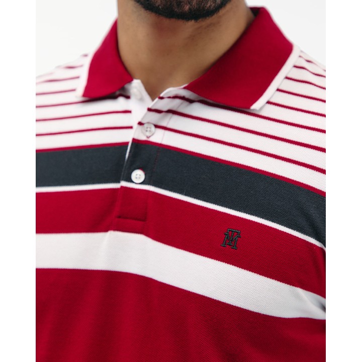Polo Cuello Camisa Hombre Saylor Rojo Flama
