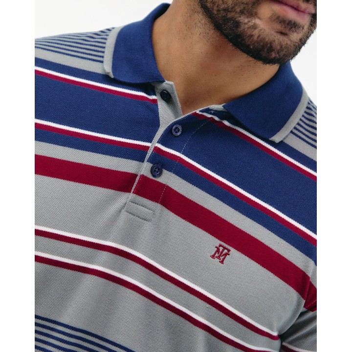 Polo Cuello Camisa Hombre Saylor Azul Atlántico