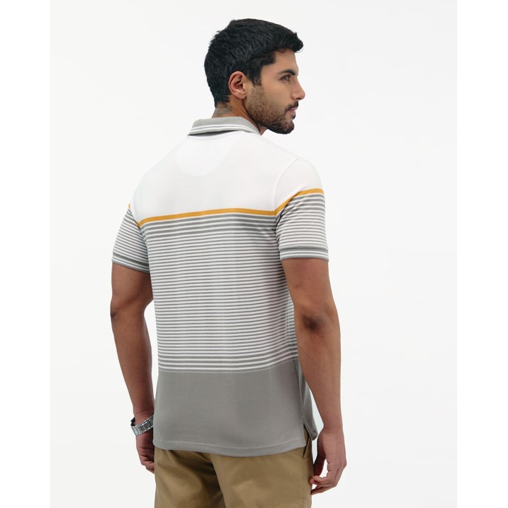 Polo Cuello Camisa Hombre Saylor Gris Claro