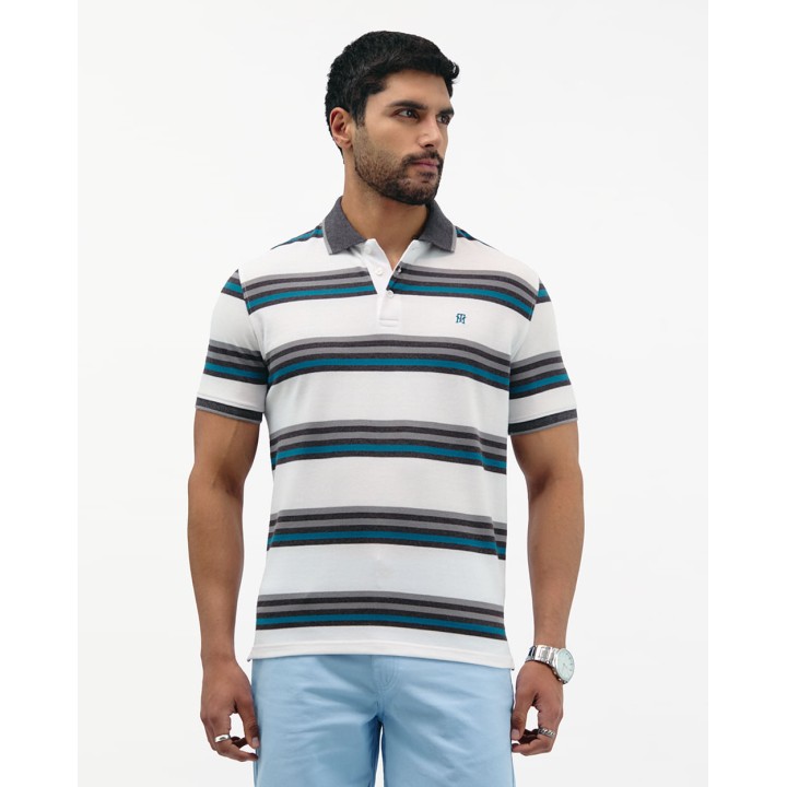 Polo Cuello Camisa Hombre Saylor Gris Cemento