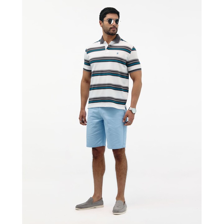 Polo Cuello Camisa Hombre Saylor Gris Cemento