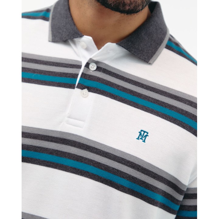 Polo Cuello Camisa Hombre Saylor Gris Cemento