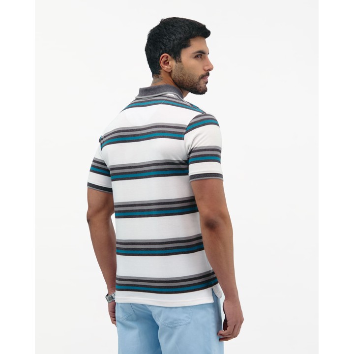 Polo Cuello Camisa Hombre Saylor Gris Cemento
