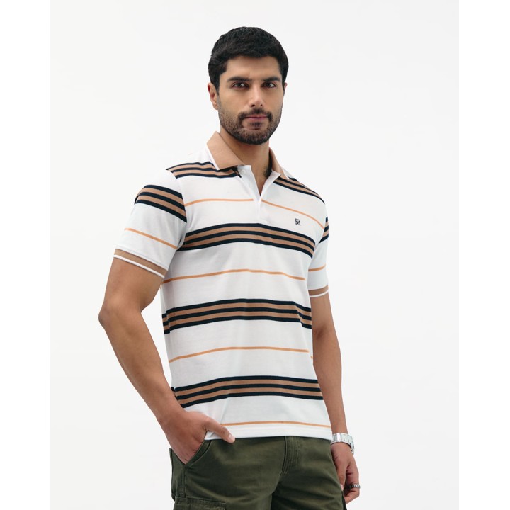 Polo Cuello Camisa Hombre Saylor Blanco Optico
