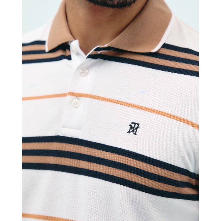 Polo Cuello Camisa Hombre Saylor Blanco Optico