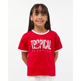 Polo Niña Jazmin Rojo Flama