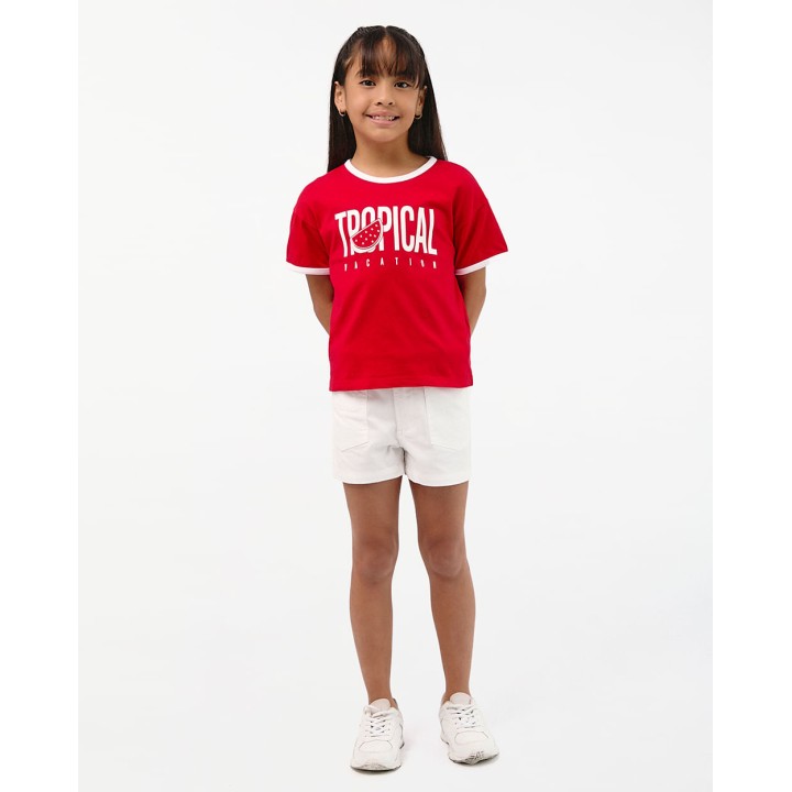 Polo Niña Jazmin Rojo Flama