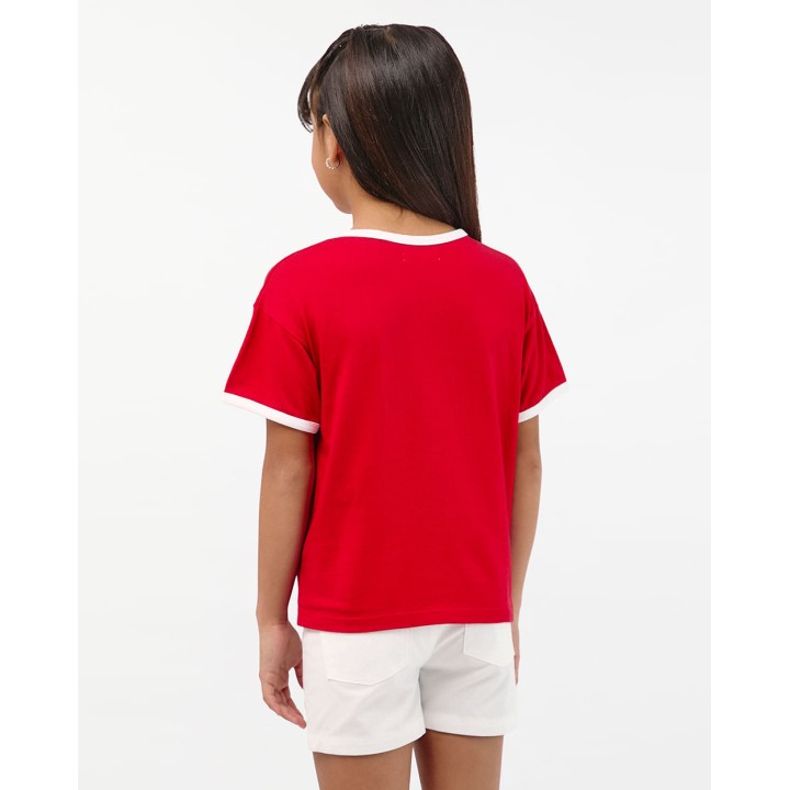 Polo Niña Jazmin Rojo Flama