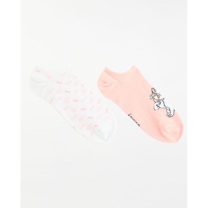 Calcetines Pack X 2 Mujer Olivia Rosado