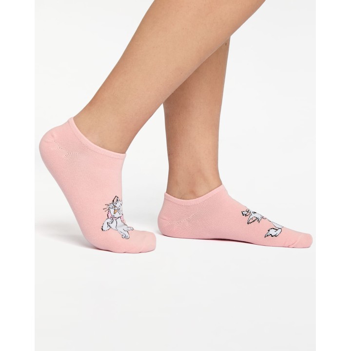 Calcetines Pack X 2 Mujer Olivia Rosado