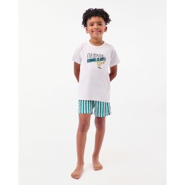Pijama Set 2 Piezas Niño Owen Blanco