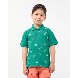 Polo Cuello Camisa Niño Gino Verde Cali