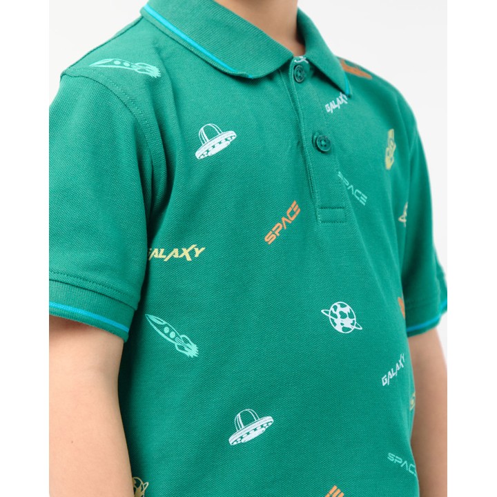 Polo Cuello Camisa Niño Gino Verde Cali
