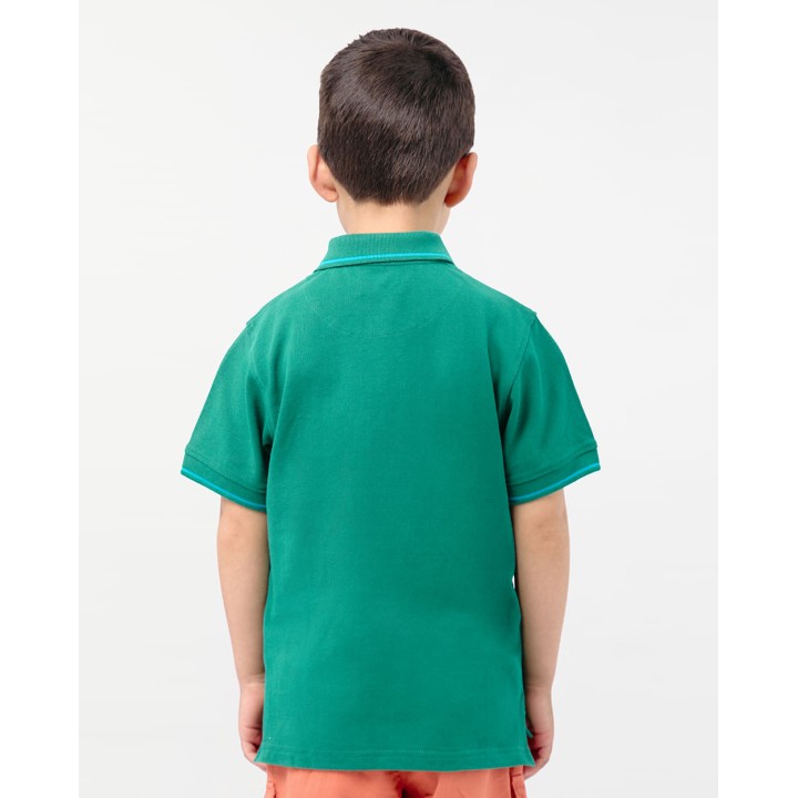 Polo Cuello Camisa Niño Gino Verde Cali