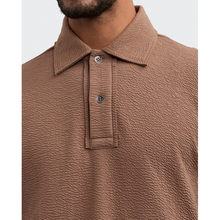Polera Hombre Aaron Marron Cocoa