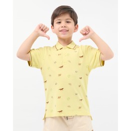 Polo Cuello Camisa Niño Gino Amarillo Arona